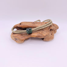 Load image into Gallery viewer, Green Cord Single Beaded Bracelet
