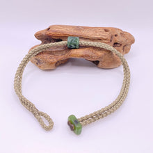 Load image into Gallery viewer, Green Cord Single Beaded Bracelet
