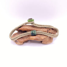 Load image into Gallery viewer, Green Cord Single Beaded Bracelet
