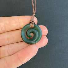 Load image into Gallery viewer, Small Kawakawa Koru Pendant

