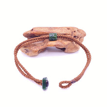 Load image into Gallery viewer, Brown Cord Single Beaded Bracelet
