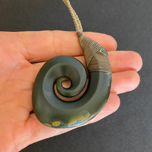 Load image into Gallery viewer, Snood Bound Hei Matau, Hook and Koru Pendant
