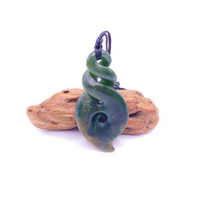 Load image into Gallery viewer, Pikorua Twist  and Koru Combination Pendant
