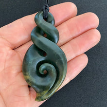 Load image into Gallery viewer, Pikorua Twist  and Koru Combination Pendant
