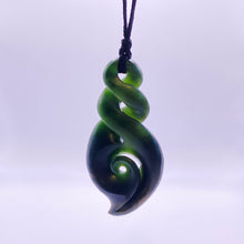 Load image into Gallery viewer, Pikorua Twist  and Koru Combination Pendant

