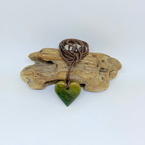Marsden Flower Jade Heart Pendant