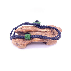 Black Cord Single Beaded Bracelet