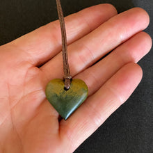 Load image into Gallery viewer, Marsden Flower Jade Heart Pendant

