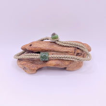 Load image into Gallery viewer, Green Cord Single Beaded Bracelet
