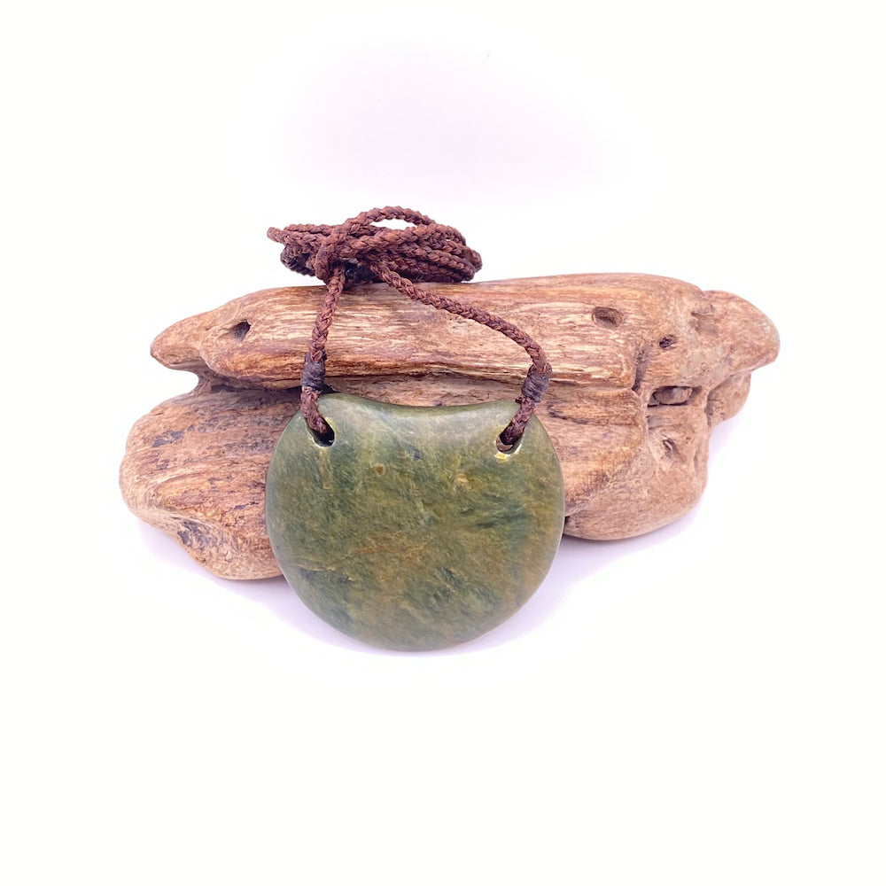 Flower Jade Roimata Drop Pendant