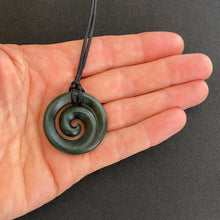 Load image into Gallery viewer, Medium Dark Koru Pendant
