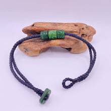 Load image into Gallery viewer, Black Cord Three Beaded Bracelet
