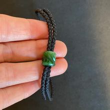 Load image into Gallery viewer, Black Cord Single Beaded Bracelet
