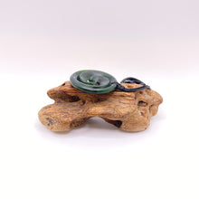 Load image into Gallery viewer, Dark Double Spiral Koru Pendant

