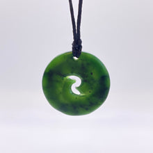 Load image into Gallery viewer, Dark Double Spiral Koru Pendant

