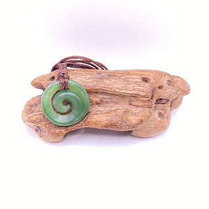 Small Inanga Koru Pendant