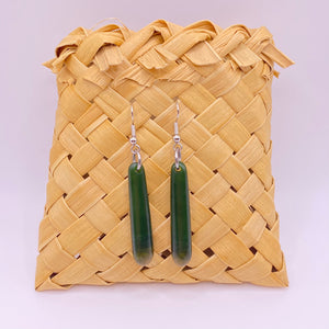 Putiputi Flower Jade Roimata Drop Earrings