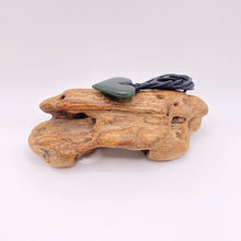 Load image into Gallery viewer, Dark Pounamu Heart Pendant
