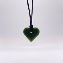 Load image into Gallery viewer, Dark Pounamu Heart Pendant
