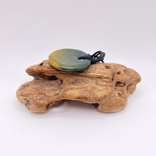 Load image into Gallery viewer, Dark Marsden Flower Jade Porohita Disc Pendant
