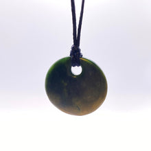 Load image into Gallery viewer, Dark Marsden Flower Jade Porohita Disc Pendant
