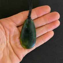 Load image into Gallery viewer, Dark Marsden Flower Jade Roimata Drop Pendant
