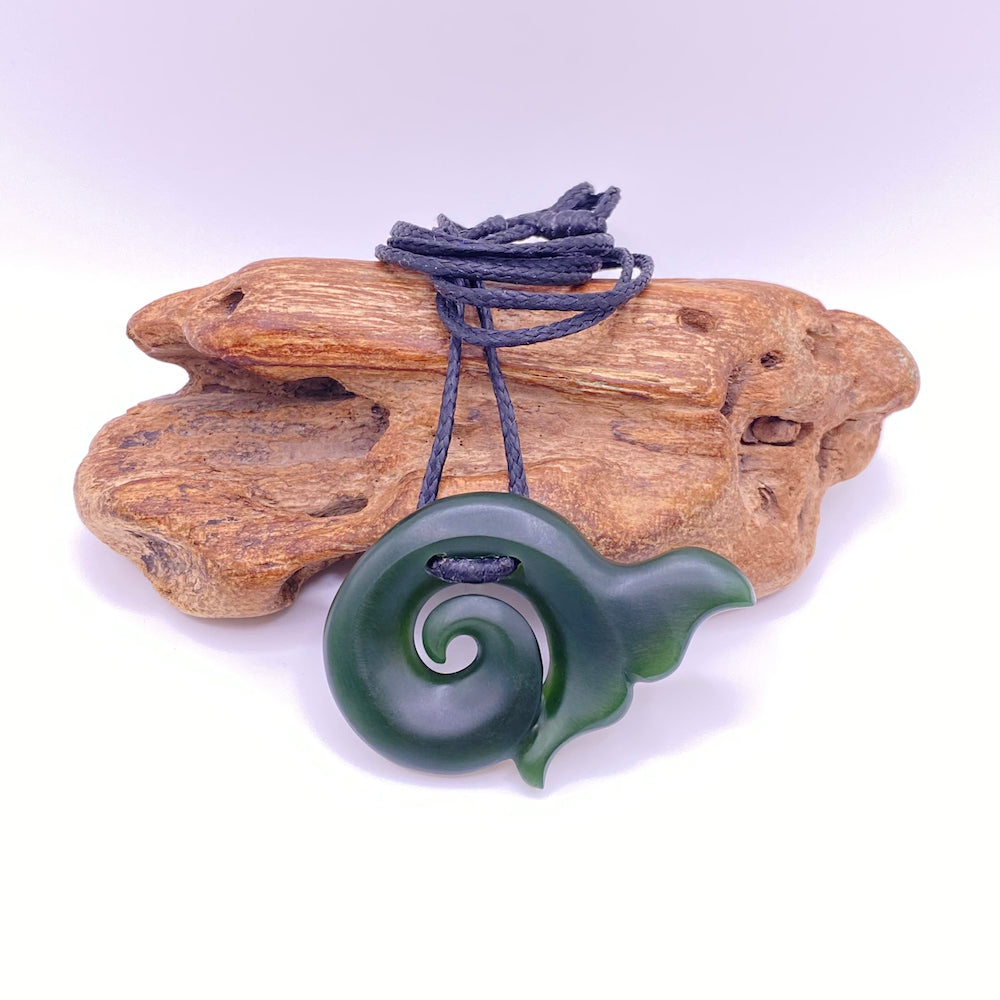 Whale Tail Koru Pendant