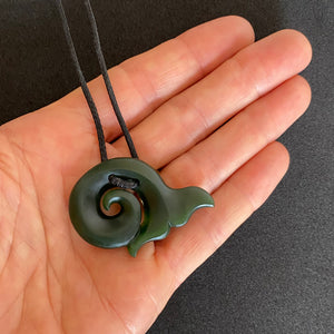 Whale Tail Koru Pendant