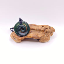Load image into Gallery viewer, Medium Dark Koru Pendant
