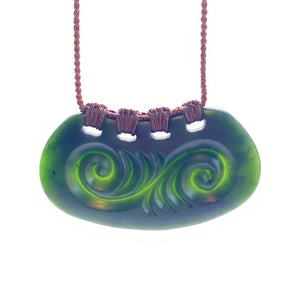 Kawakawa Horizontal Koru Pendant