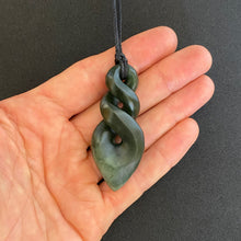 Load image into Gallery viewer, Double Kokopu Pikorua Twist Pendant
