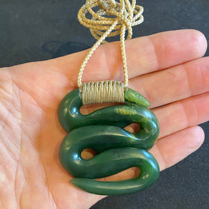 Tuna - Eel Pounamu Pendant