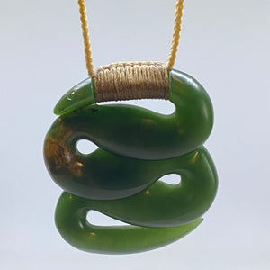 Tuna - Eel Pounamu Pendant