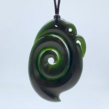 Load image into Gallery viewer, Large Dark Manaia with Koru tail
