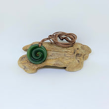 Load image into Gallery viewer, Small Kawakawa Spiral Koru Pendant
