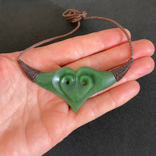 Load image into Gallery viewer, Heart and Koru Breastplate Pendant
