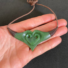 Load image into Gallery viewer, Heart and Koru Breastplate Pendant
