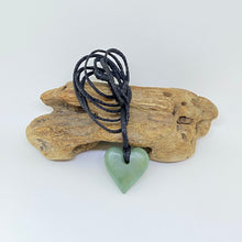 Load image into Gallery viewer, Small Blue Inanga Heart Pendant
