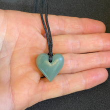 Load image into Gallery viewer, Small Blue Inanga Heart Pendant
